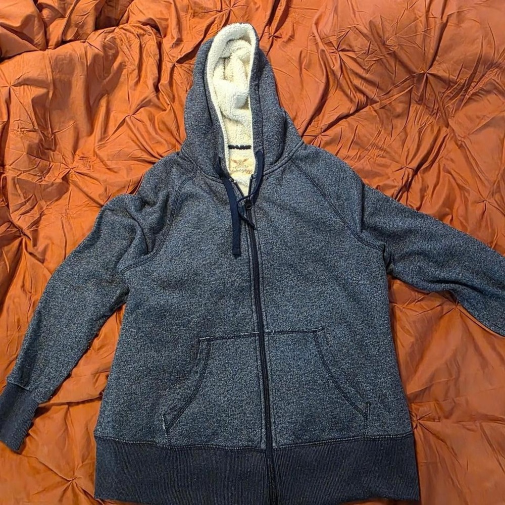 Faded Glory Navy Blue Zip up‎ Hoodie